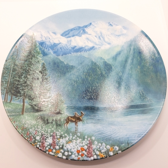 Vintage Mount McKinley Ceramic Plate 1991 - Picture 1 of 5